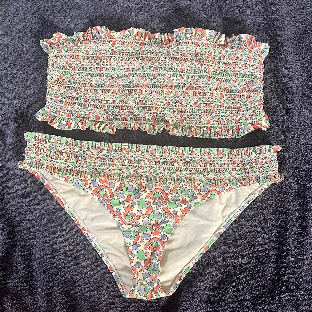 Tory Burch Floral Ruffle Bikini Set